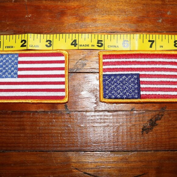 unknown Other - USA Flag patches sew on each set includes one regular flag and one reversed